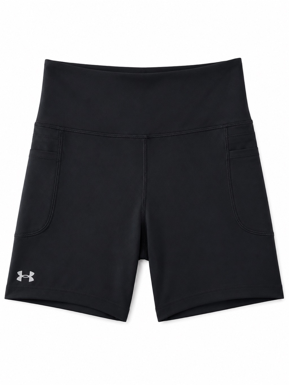 Under Armour Black Performance Biker Shorts with Side Pockets size M
